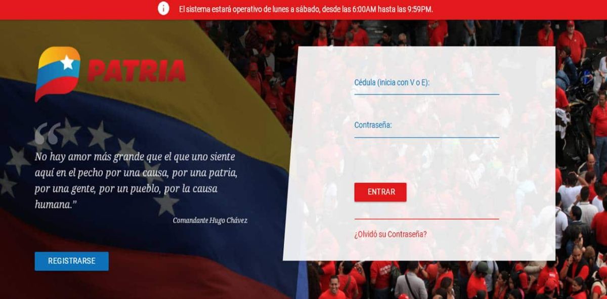 Conozca el nuevo horario que tendrá el Sistema Patria