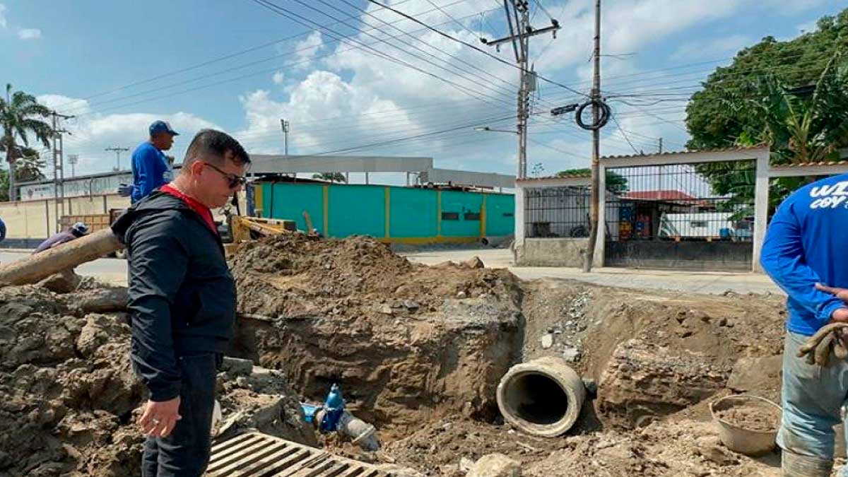 Alcaldía de Sucre optimiza drenaje de aguas pluviales en sector Barrancón