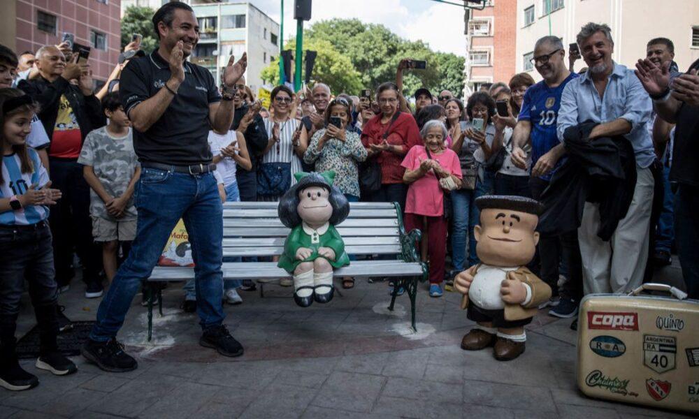Escultura del famoso personaje Mafalda fue inaugurada en Bello Monte