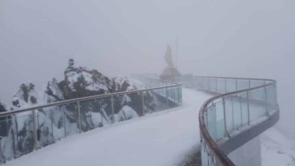 Mérida registró una nueva nevada en el Pico Espejo