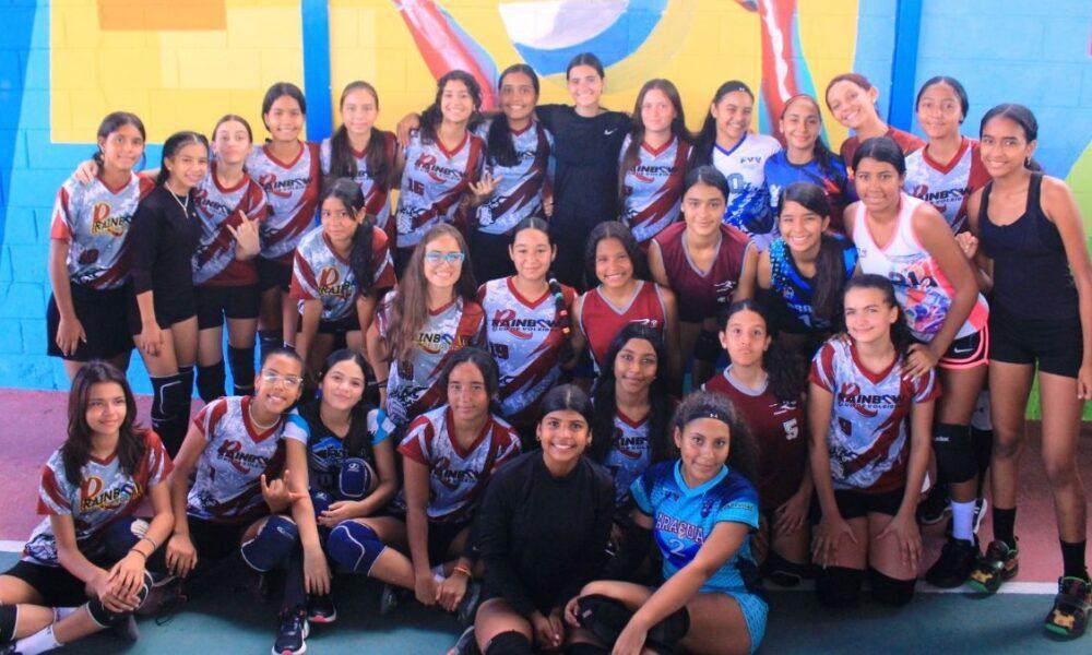 Exitoso campamento para captar talentos del voleibol femenino se realizó en Mariño