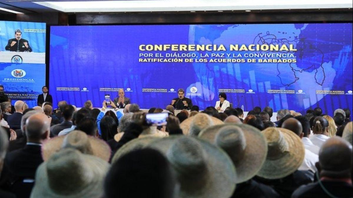 Conferencia Nacional por el Diálogo, la Paz y la Convivencia ratifica acuerdos de Barbados