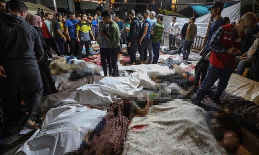 Varias naciones condenan el brutal ataque aéreo de Israel a hospital en Gaza