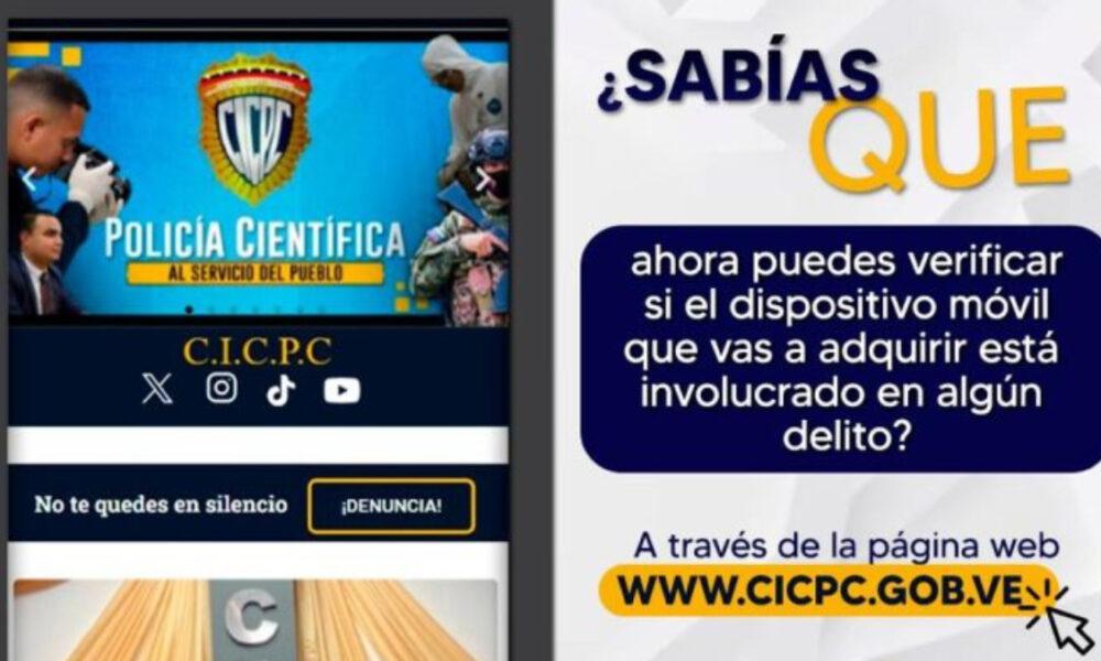 Cicpc activa servicio "online" para verificar legalidad de teléfonos celulares