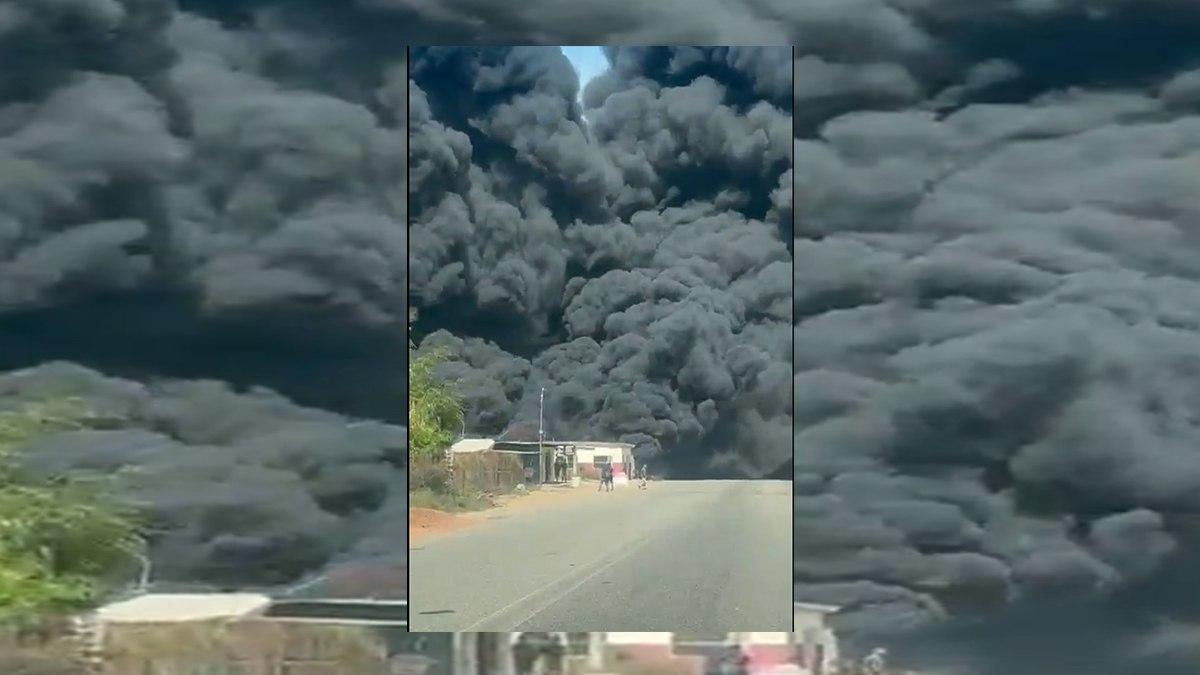 Zulia: Incendio en sub estaciòn de PDVSA en Ciudad Ojeda