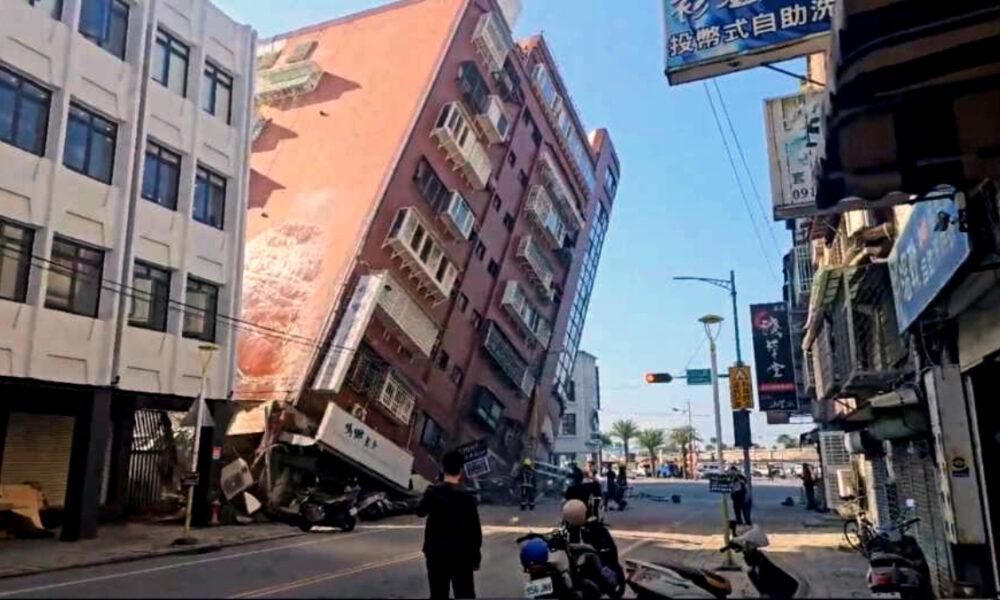 Terremoto de 7.5 sacude a Taiwán