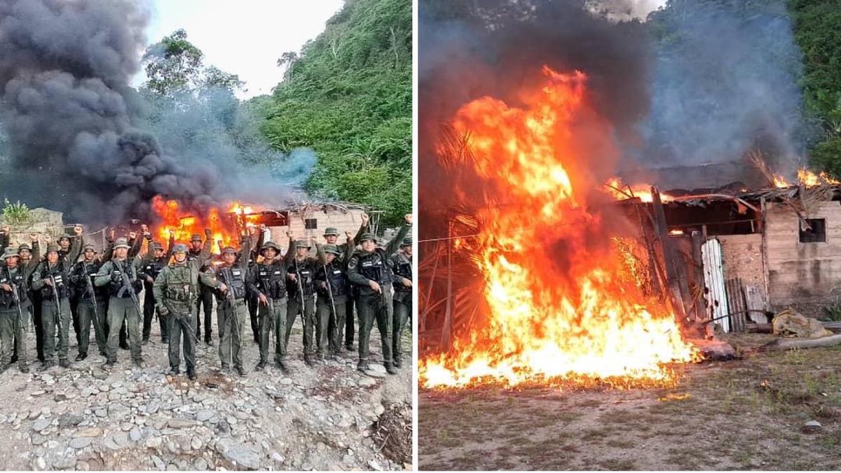 FANB destruye campamento usado por el narcotráfico en el estado Sucre