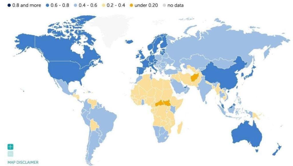 Inteligencia Artificial: ¿Qué países están preparados para adoptarla? paises-ia-1024x581 Inteligencia Artificial: ¿Qué países están preparados para adoptarla?