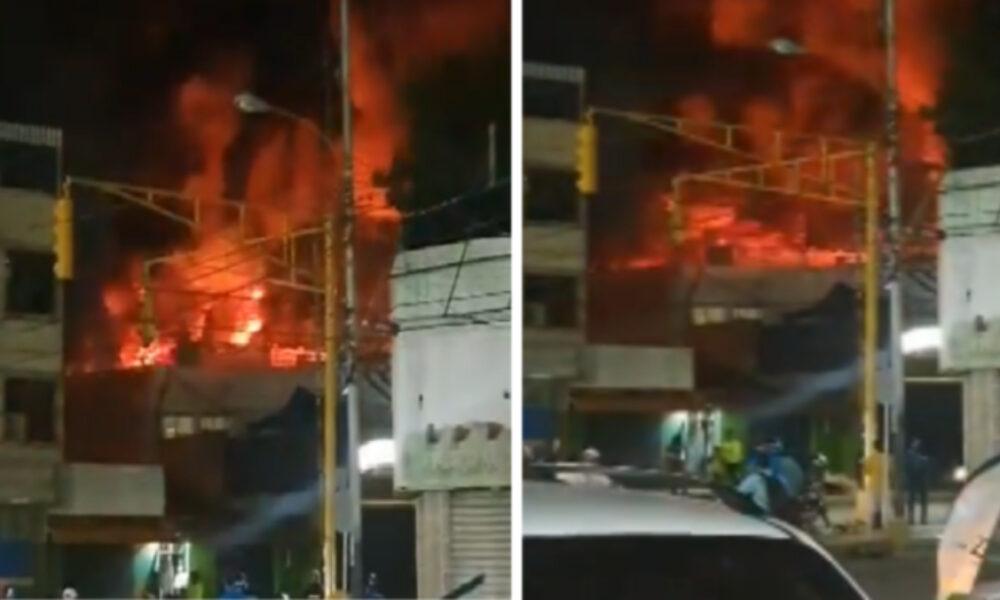Autoridades investigan incendio que consumió comercio en Maracay