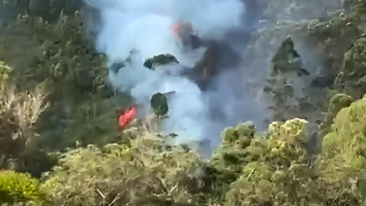 Avioneta se vino a tierra estrellándose en sector El Volcán en Baruta