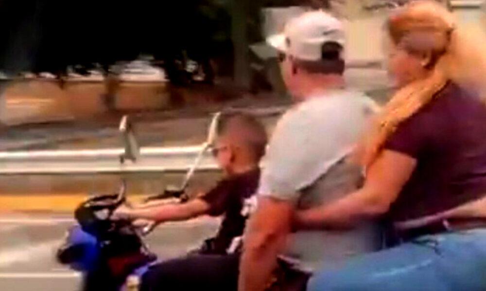 Capturados pareja de padres irresponsables que protagonizaron video viral de niño manejando en la Autopista Francisco Fajardo.