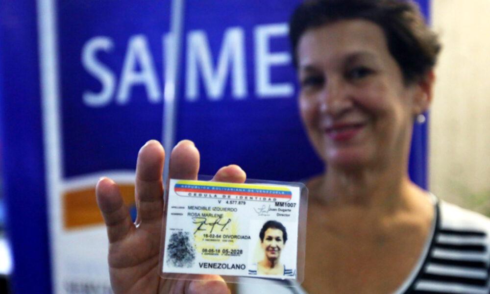 SAIME inicia jornadas de cedulación a nivel nacional desde el 3 de Febrero