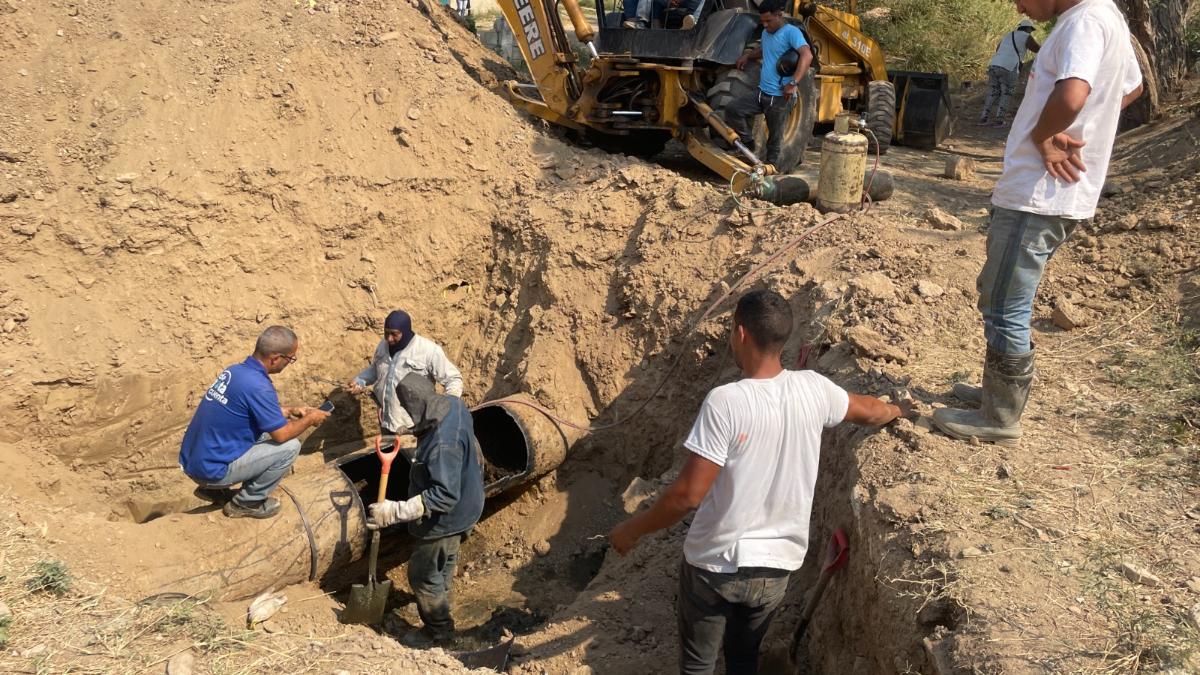 Hidrocentro y alcaldía de Revenga realizaron trabajos de reparación en aductores de agua