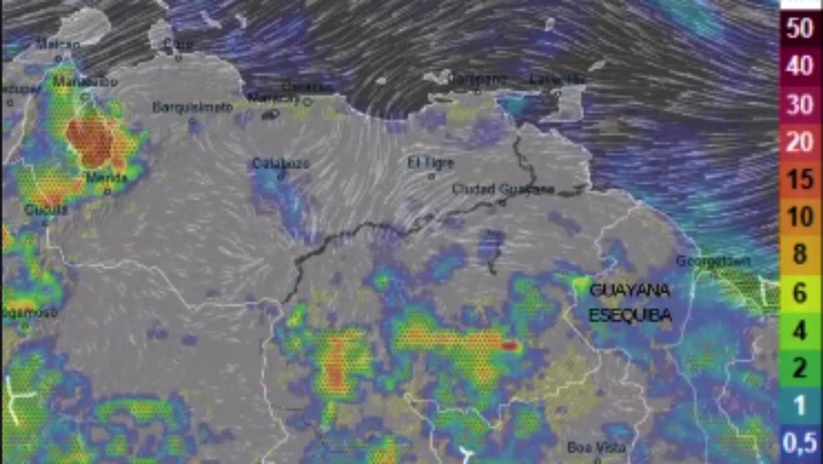 Inameh pronostica lluvias durante las próximas 6 horas