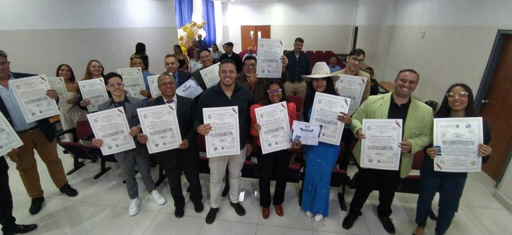 graduacion-4-1024x471 Universidad Pontificia Santa Rosa y el CEAV gradúa la 17ma cohorte de locutores y locutoras, capítulo Aragua.