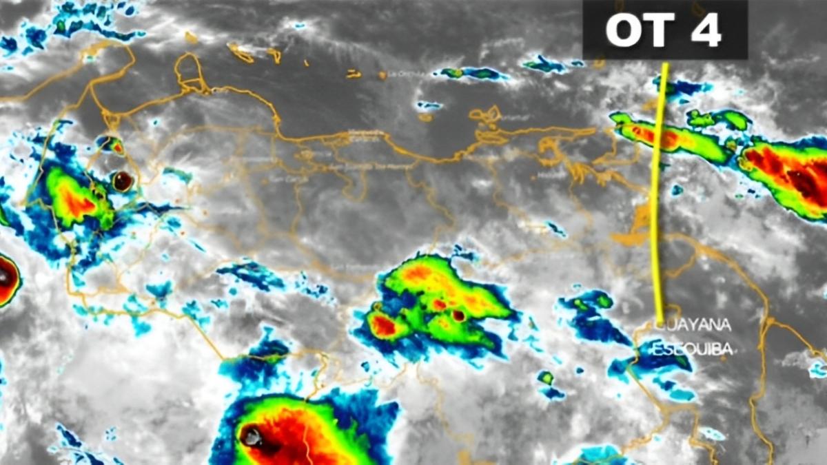 Onda Tropical número 4 pasa por el oriente con dirección al centro del pais