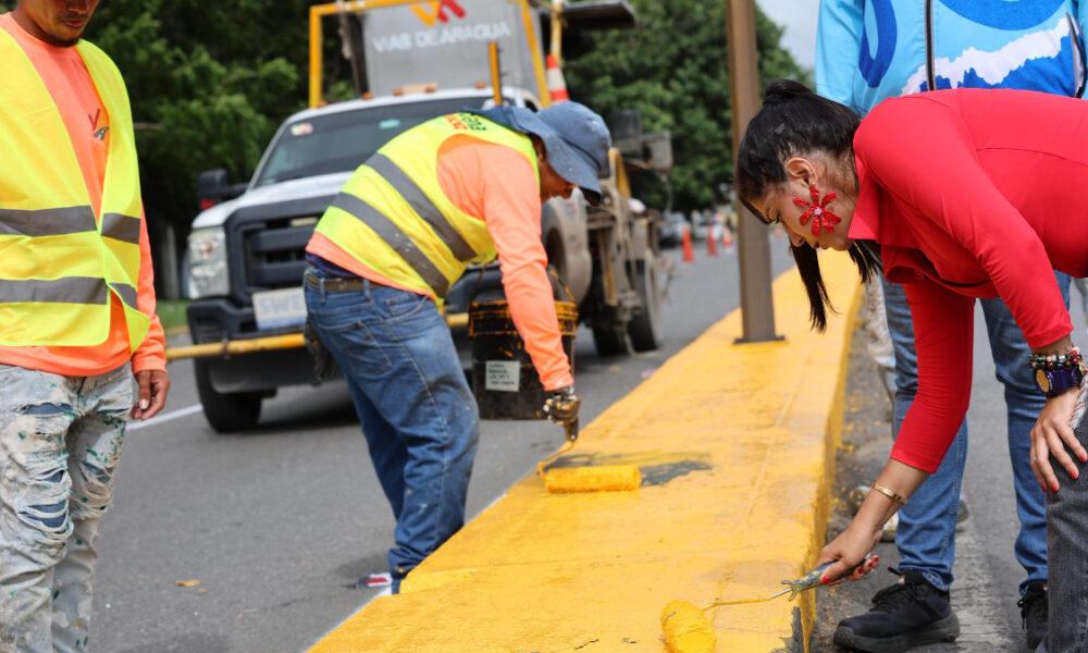 Gobernación de Aragua avanza en mejora vial con operativos en Turmero-Maracay y Eje Sur