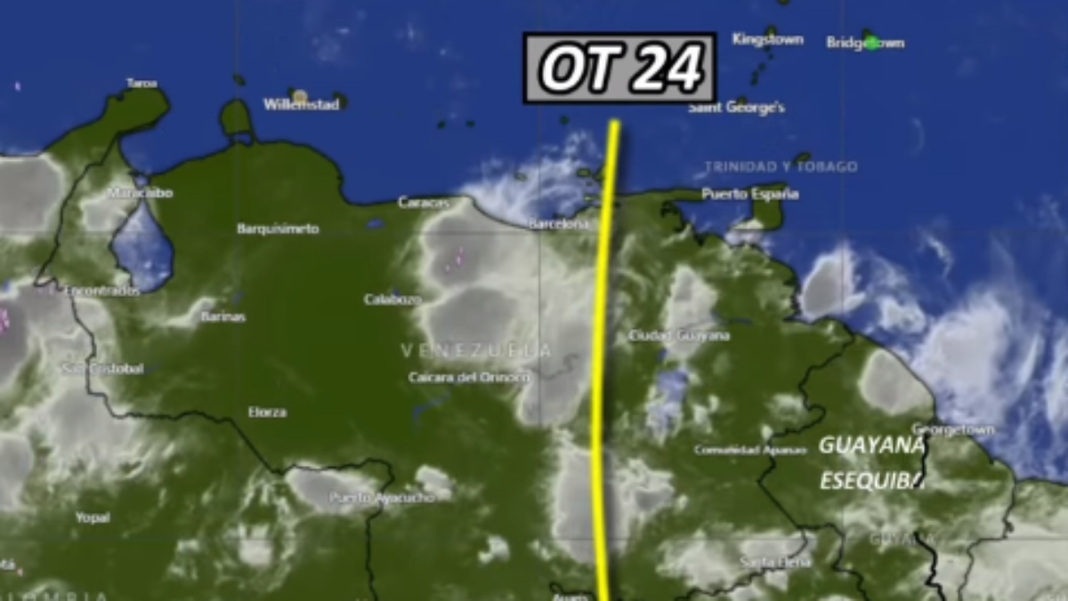 Onda tropical 24 se aproxima al occidente del país este martes 12 de agosto