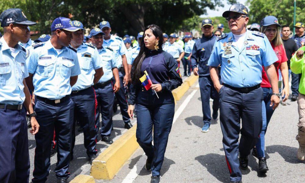 Gobernadora Joana Sánchez presente en los 51 años de la Policía de Aragua