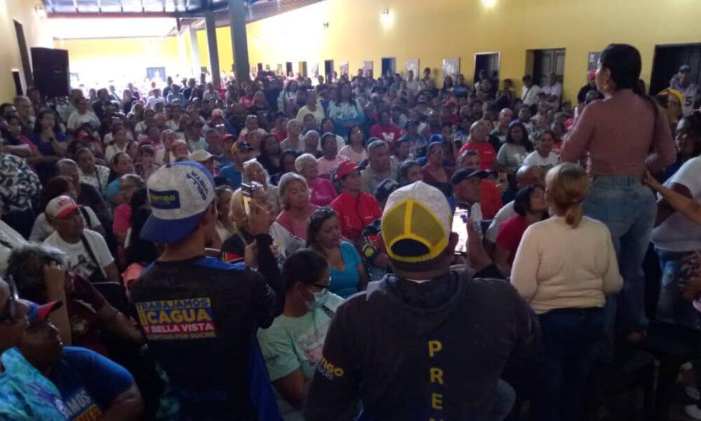 Militancia del PSUV en Cagua respalda gestión del Gobierno Bolivariano