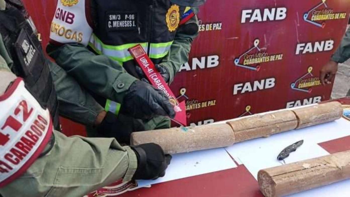 FANB incauta 26 kilos de cocaína oculta en maquinaria pesada en Carabobo