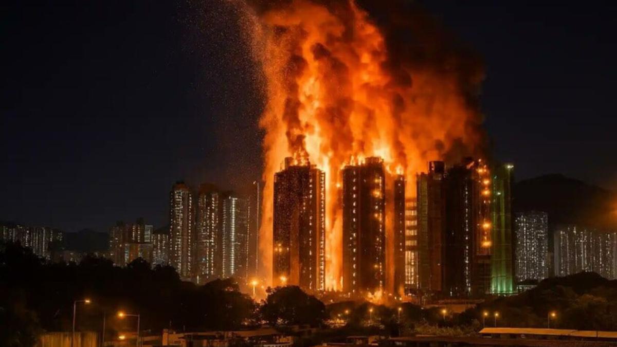 Incendio en Hong Kong deja 128 muertos por posibles negligencias