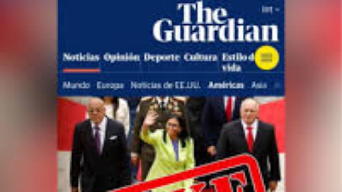 Gobierno Nacional desmiente fake news sobre Delcy Rodríguez y EE.UU.