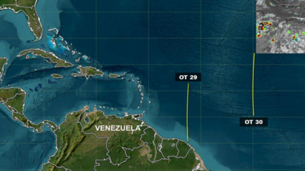 Inameh: Tres ondas tropicales estarán activas sobre Venezuela