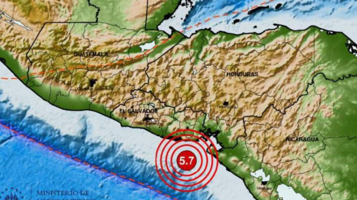 Sismo de 5,8 sacude parte de Centroamérica sin causar daños